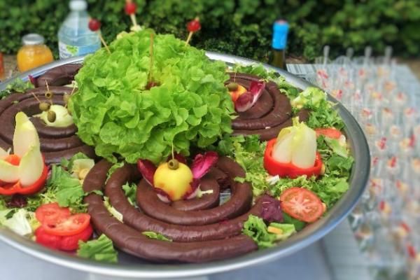 Plateau de boudin traditionnel aux pommes - Vin d'honneur pour un mariage